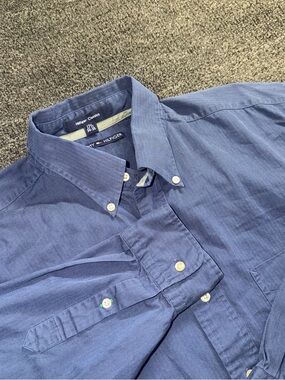Tommy Hilfiger Men's Navy Button-Down Oxford Shirt